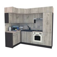 Bucatarie de Colt BIG GENA NEW DR. 140-250, Wenge / Decor K001